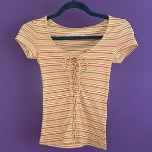 Aéropostale Striped Fitted Top